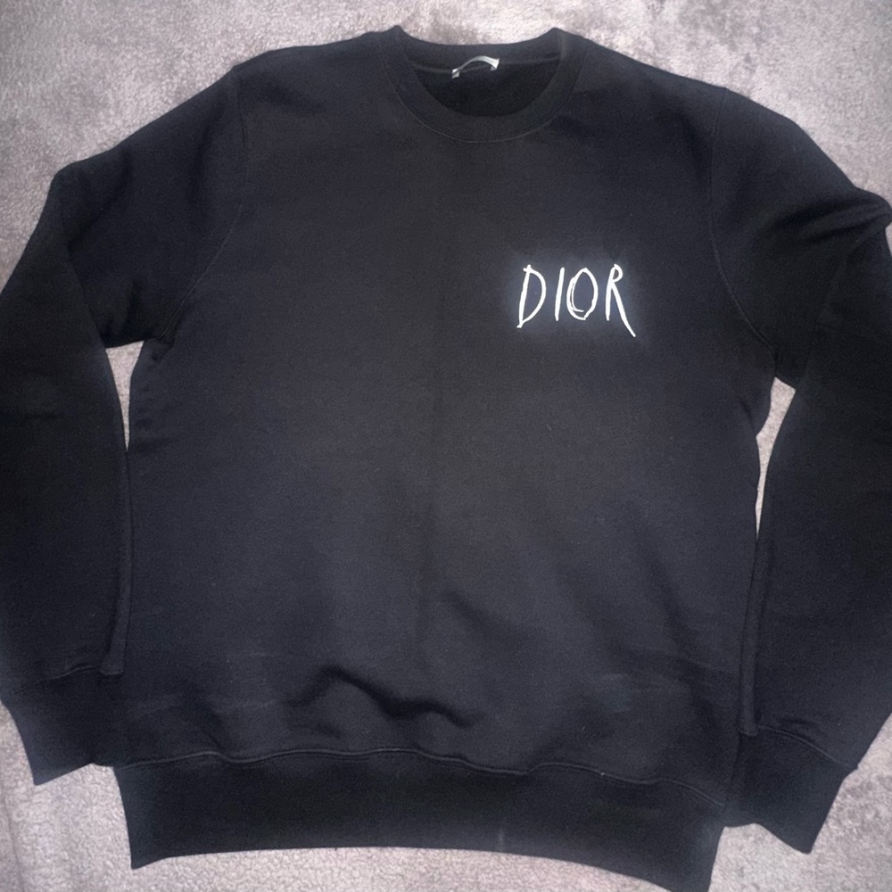Dior Men's Black Crewneck Sweatshirt